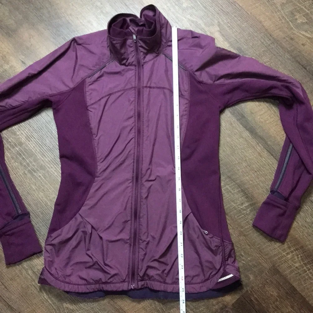 Lululemon Can't Stop Jacket Hyper Stripe Plum